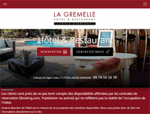 Tablet Screenshot of lagremelle.com